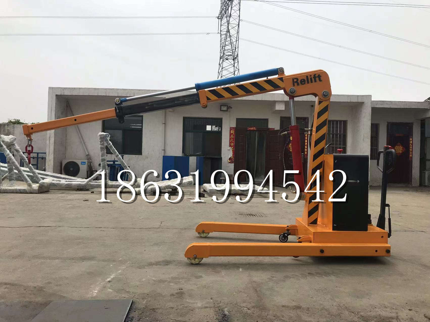 三河市久征定做3吨三轮随车吊 农用园林绿化移树吊 平板工程用小吊机